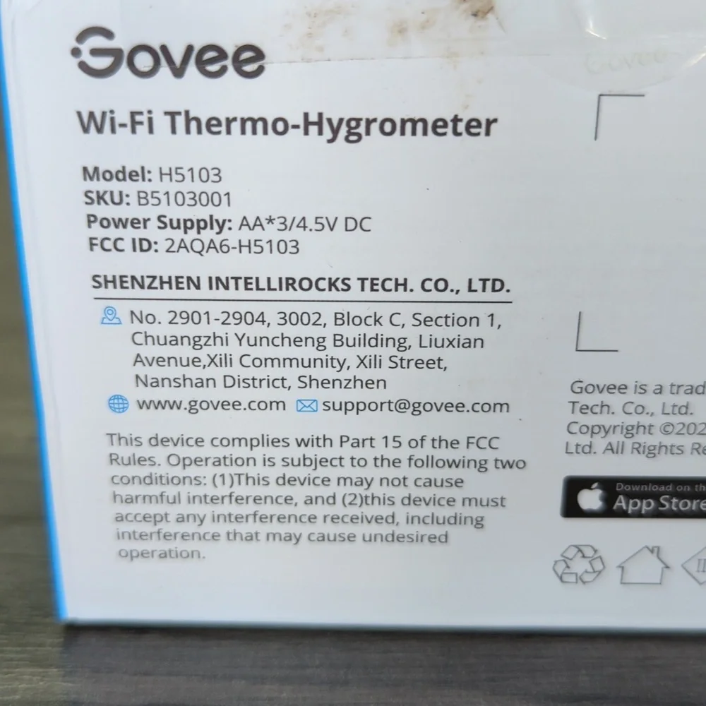 Govee WiFi Thermometer & Hygrometer - White 2 Pack - Picture 4 of 6